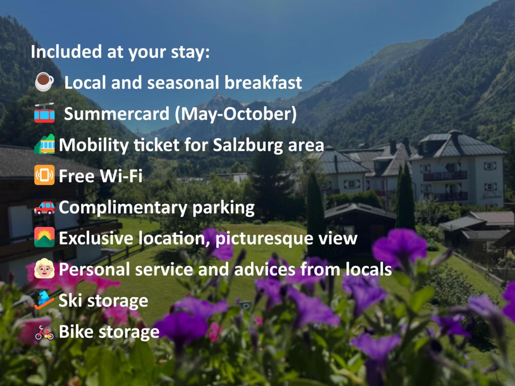 Fruehstueckspension Monika, B&B In Kaprun Mit Summercard Kültér fotó
